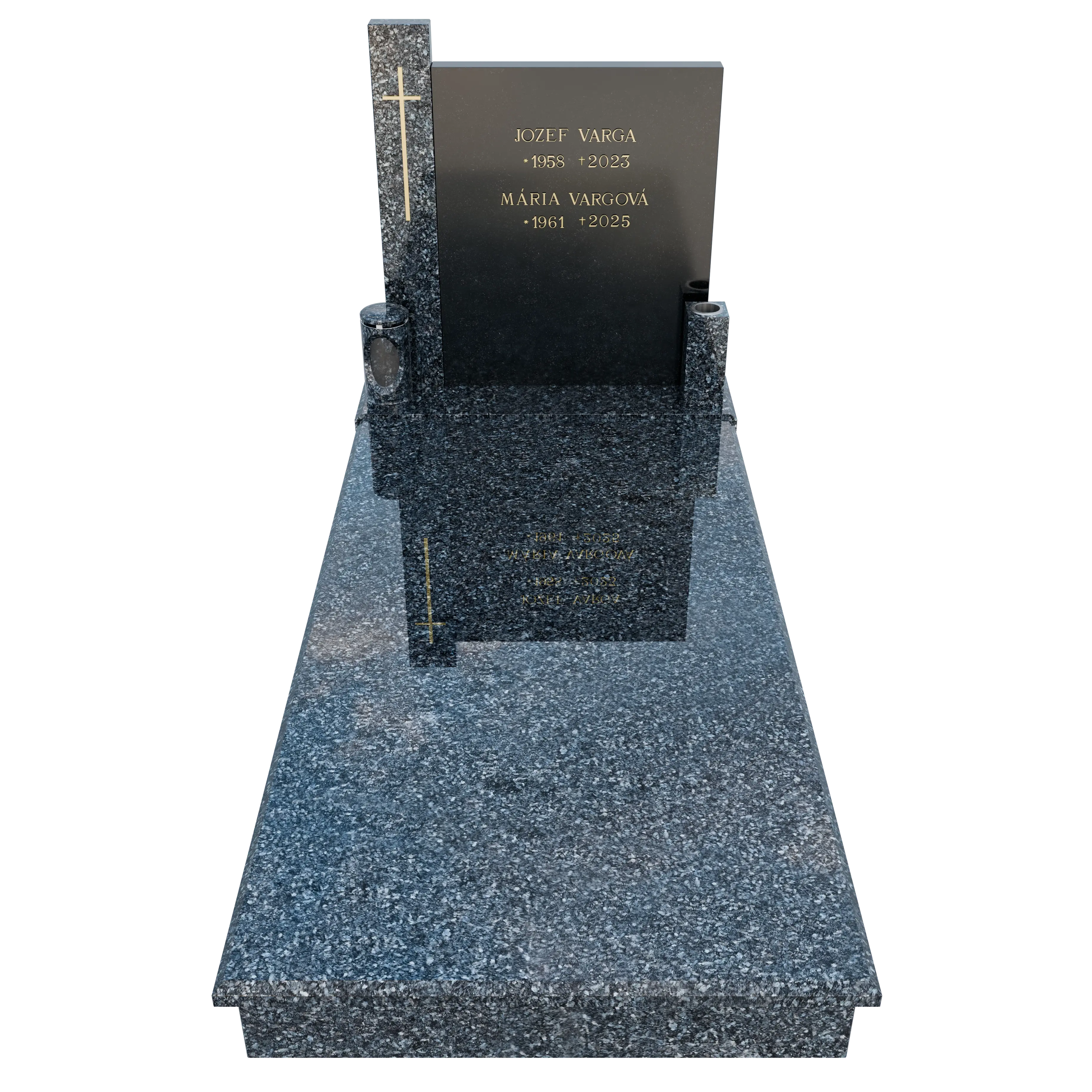 Jednohrob STK 100 - Render 2 - bok
