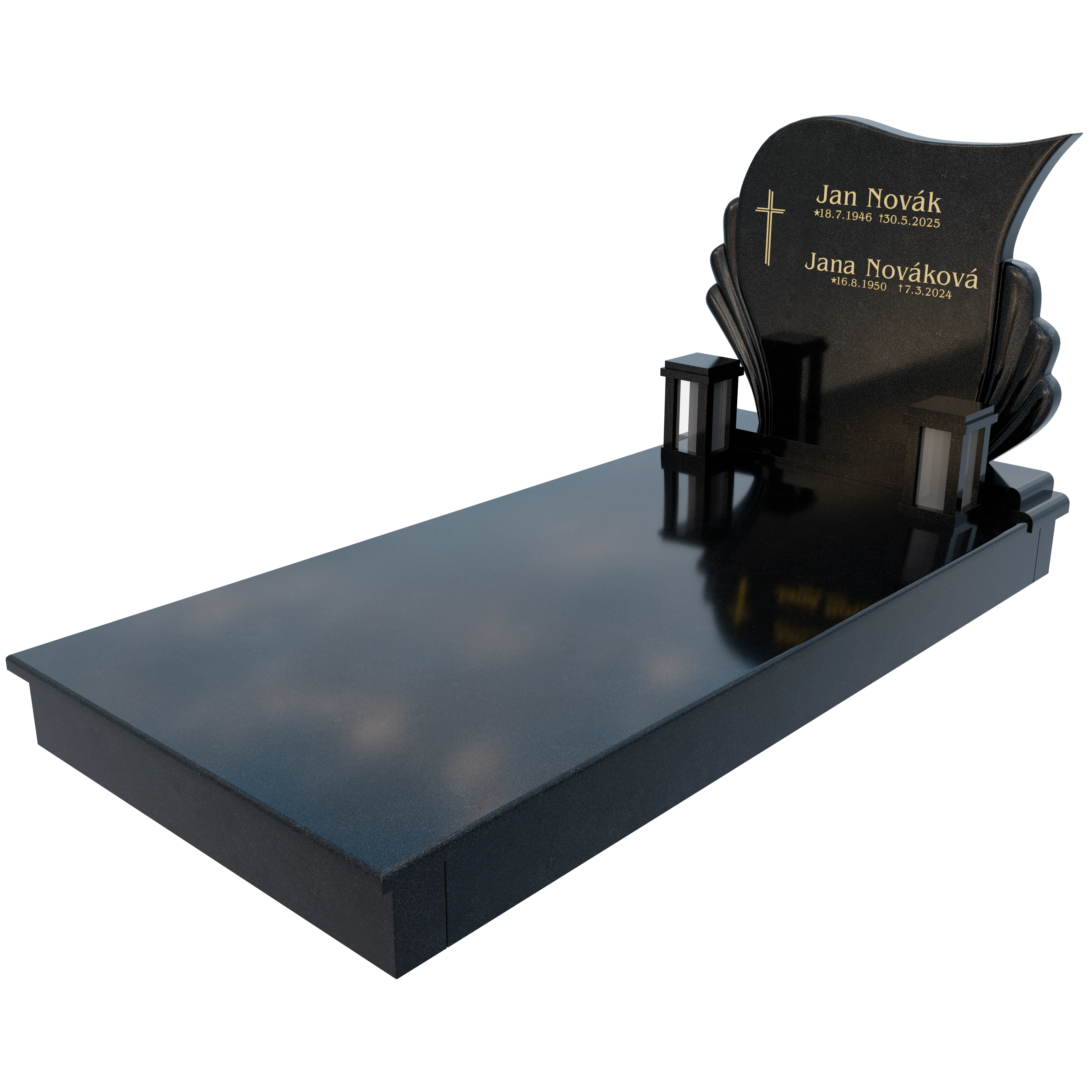 Jednohrob STK 105 - Render 3 - detail