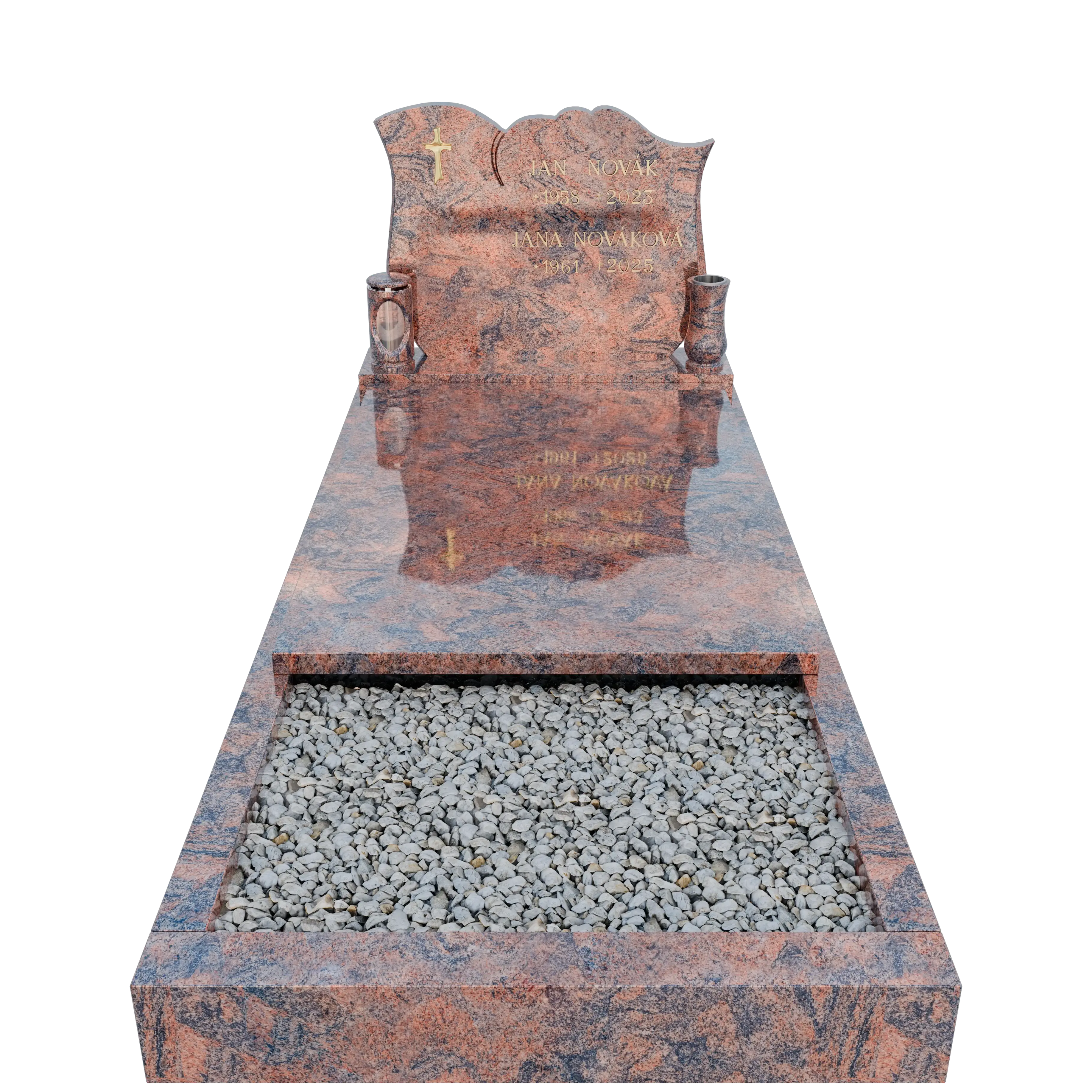 Jednohrob STK 19 - Render 2 - bok