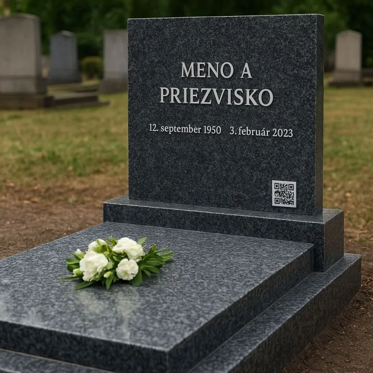 Virtuálna spomienka - QR kód na pomníku